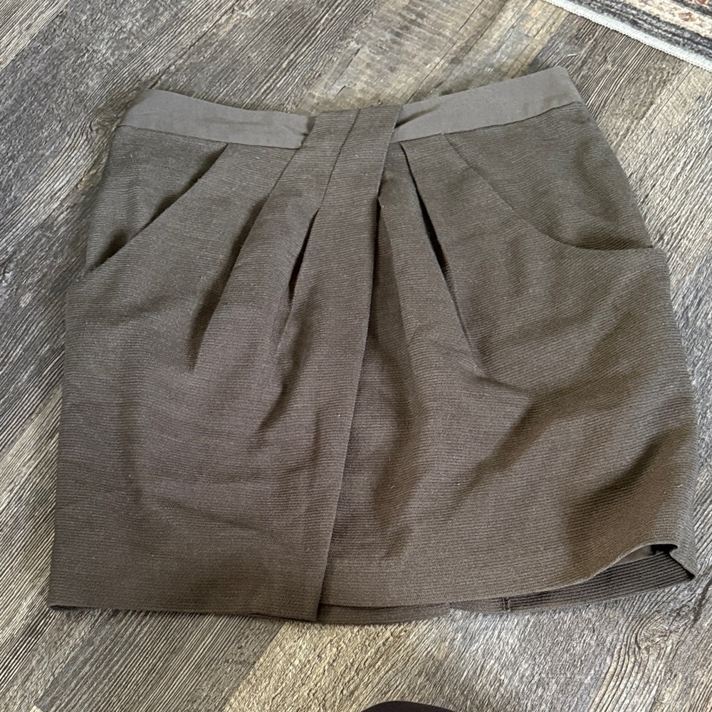 Elegant Grayish Green Women's Skirt